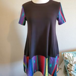 Serape Black Tunic by Crazy Train